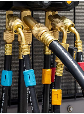 Fieldpiece HR3C 三件套低损耗阀门冷媒软管套装