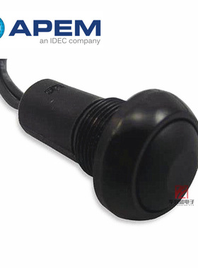 APEM IPR3FAD2 按钮开关 带线 黑色