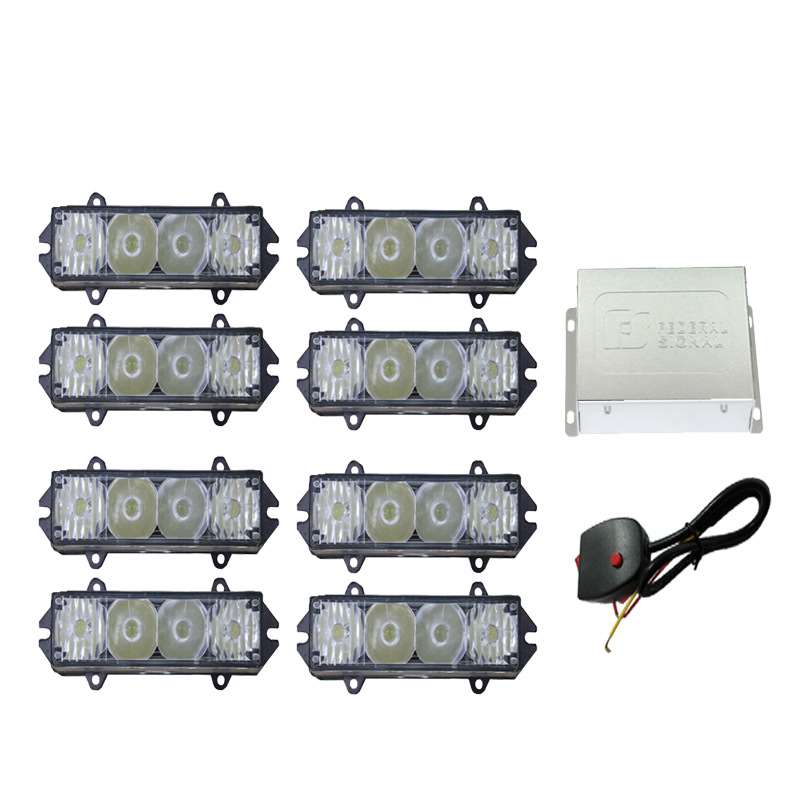 源头工厂:一拖八中网灯爆闪灯频闪灯LED灯遥控灯JH800(200)-6D8N