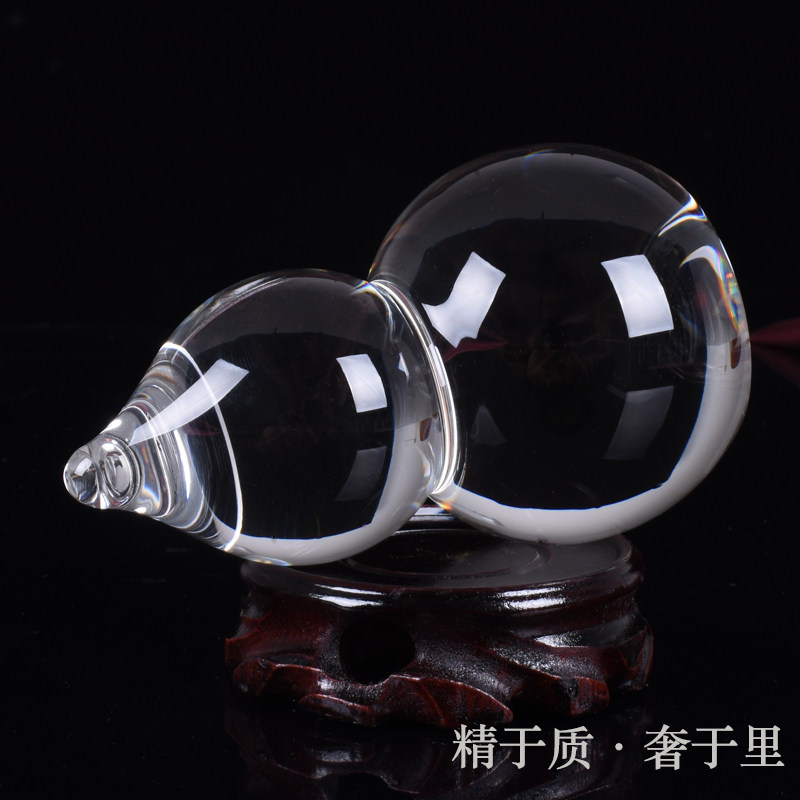 水晶葫芦摆件心经八卦招财福禄平安转运家居镇宅客厅酒柜玄关饰品