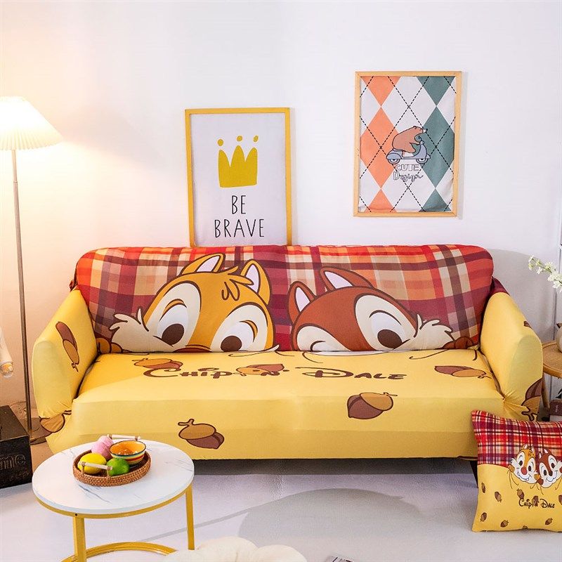 奇奇蒂蒂全包沙发套弹力卡通沙发罩四季通用防滑沙发坐垫罩沙发笠