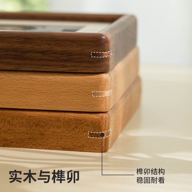 黑胡桃写真6寸实木质相框空框架装裱相册打印加洗照片定制摆台diy