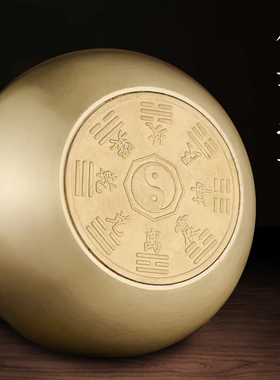 铜葫芦纯铜摆件八卦挂件黄铜开口开盖空心家居客厅办公室工艺品