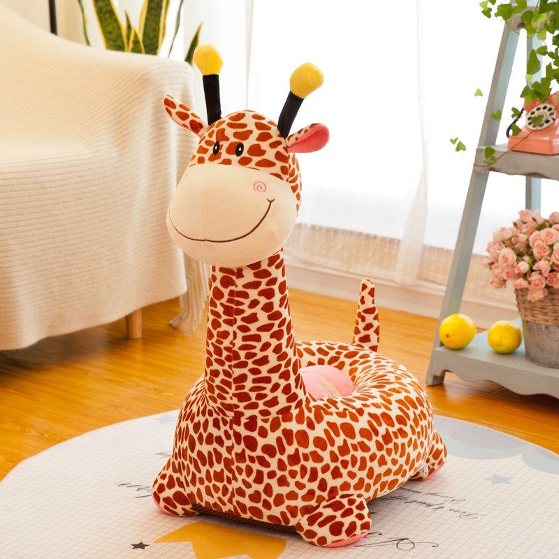 长颈鹿儿童沙发懒人卡通毛绒玩具宝E宝座椅榻榻米幼儿坐凳男孩女