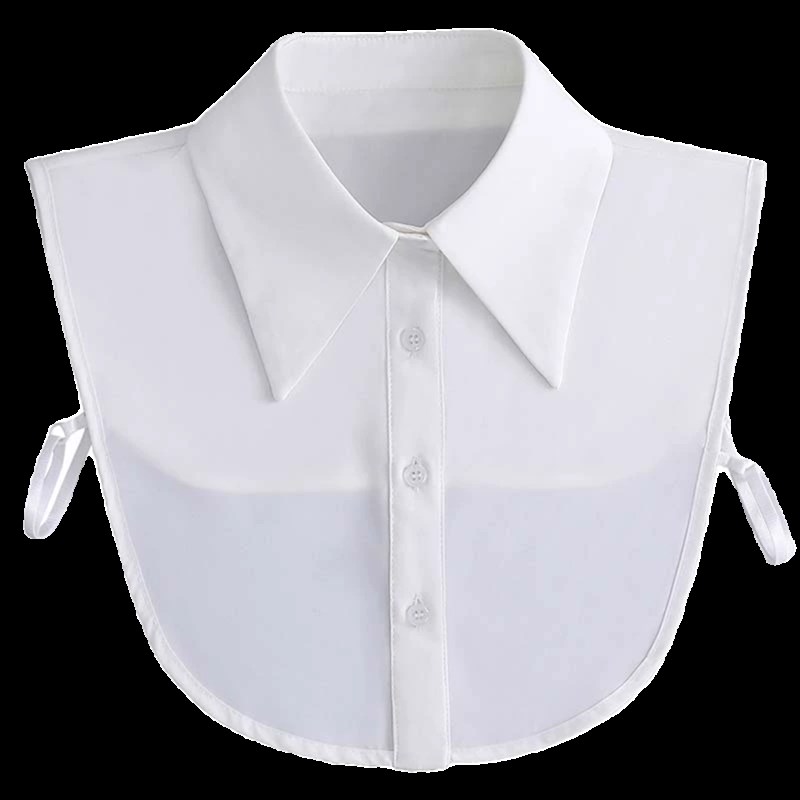 假领子女百搭假领半截衬衣尖领春秋冬季半身O衬衫卫衣毛衣配饰休