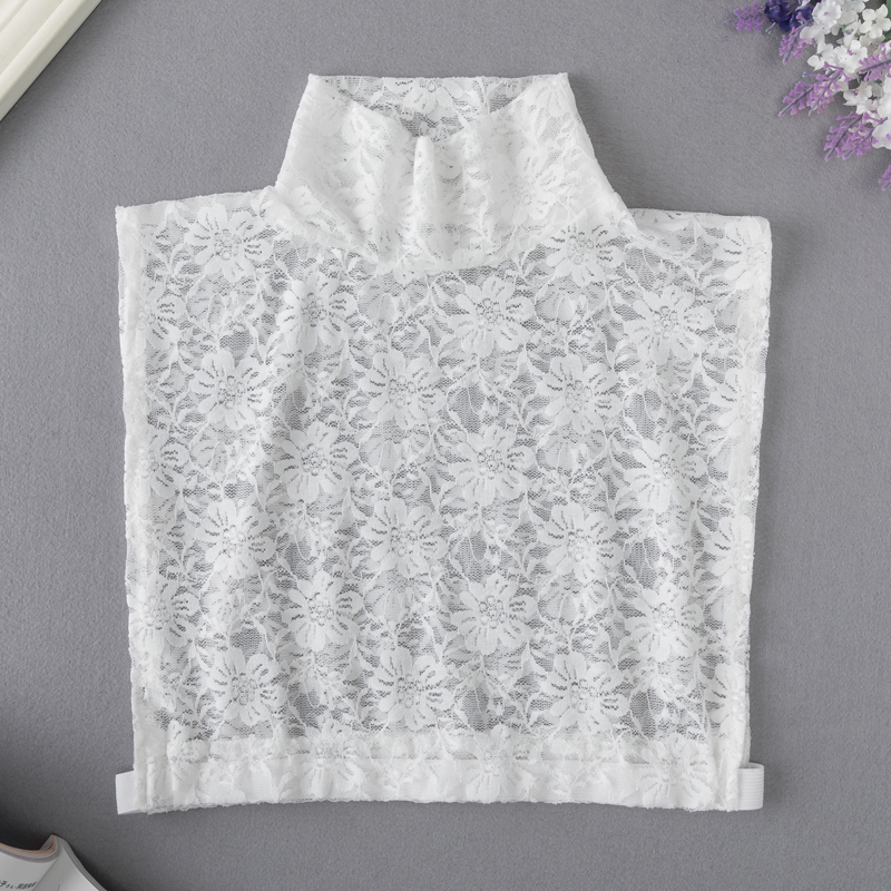 春夏季内搭假领子女蕾丝半v高领毛衣卫衣衬衫装饰领韩版百搭假衣