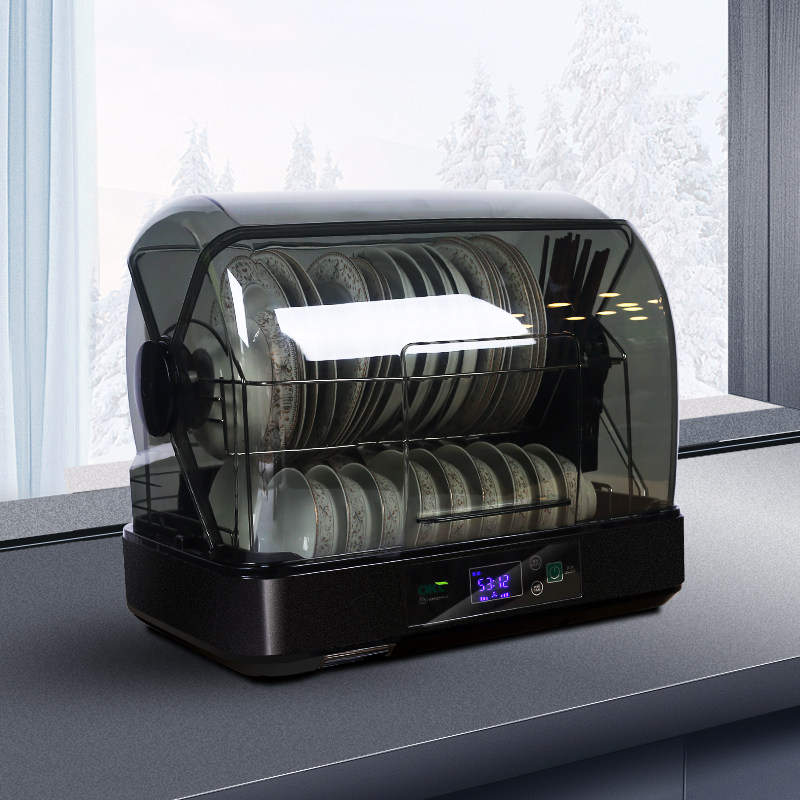 厨房置物架装碗碟筷小型沥v水架碗筷收纳盒箱带盖家用台式消毒碗