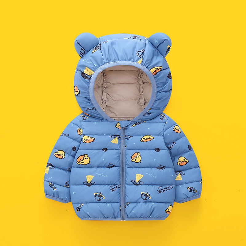 男女宝宝羽绒服2023新款6-10个月婴儿棉衣服小R孩棉服小童冬装外