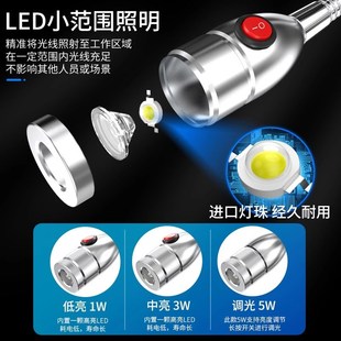 机床led工作灯220v强磁吸铁车床灯24vJ万向软管鹅颈灯工业照明台