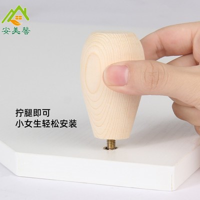 三角形电脑增高架办公室转角桌面收纳垫高台式显示W器简易加高木