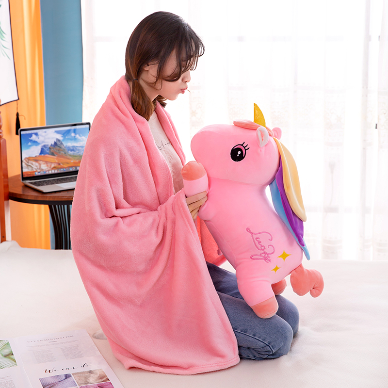 抱枕空调被子公仔两用办公u室午睡秋季枕头汽车床上靠枕靠垫二合