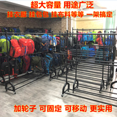 挂衣架女装 双层童装 货架婚纱店陈列架升降高 店展b示架落地式 服装