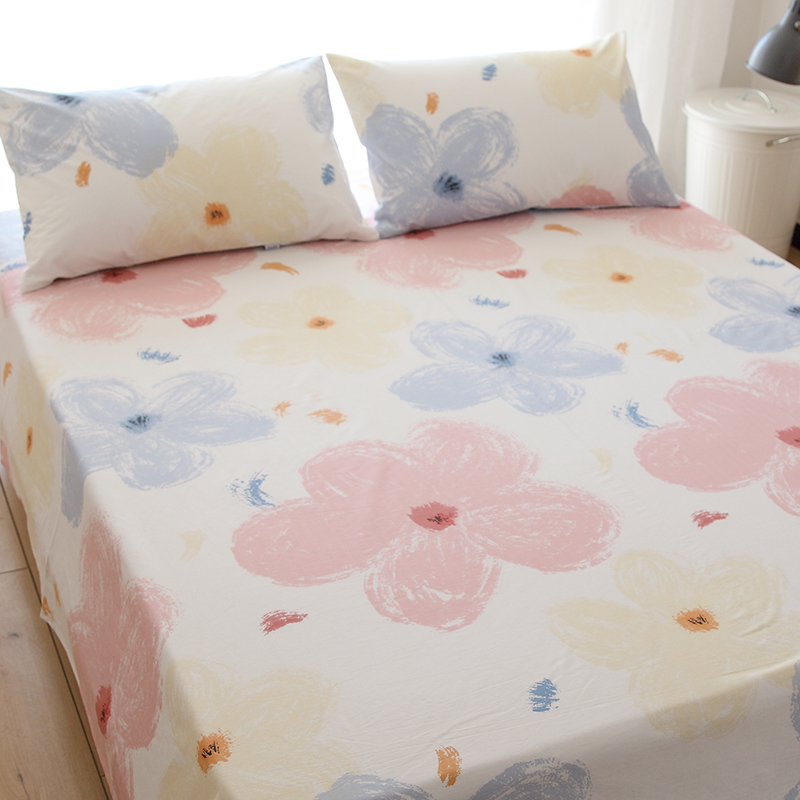 花梦床笠单件卡通全棉防滑薄床垫保D护套床单纯棉婴儿床罩春秋定