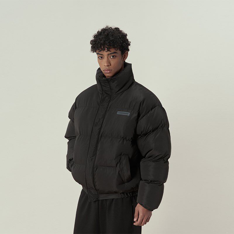 11E 防水涂层冰美式背后印花肯豆风棉服男P女加厚加棉保暖外