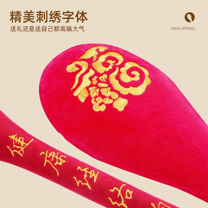 健身拍养生经络拍拍打棒锤肩神器按摩棒N敲用颈椎敲打锤拍痧板