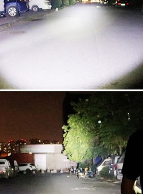 摩托车射灯铺路灯一对超亮摩托车外置射灯Jled改装防水强光灯爆闪