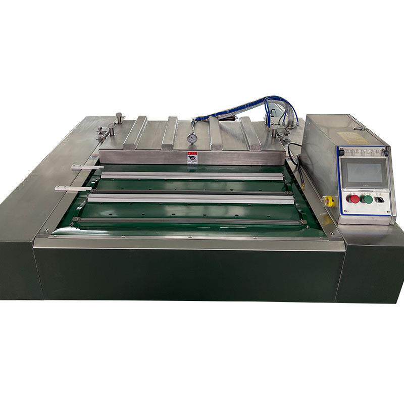 全自动连续滚动式真空包装机鸡爪鸡腿双封条商用真空包装机热缩膜