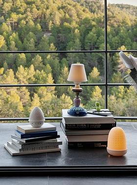 LLADRO雅致向日葵萤火之光无线 线台灯书房卧室床头小夜灯乔迁礼