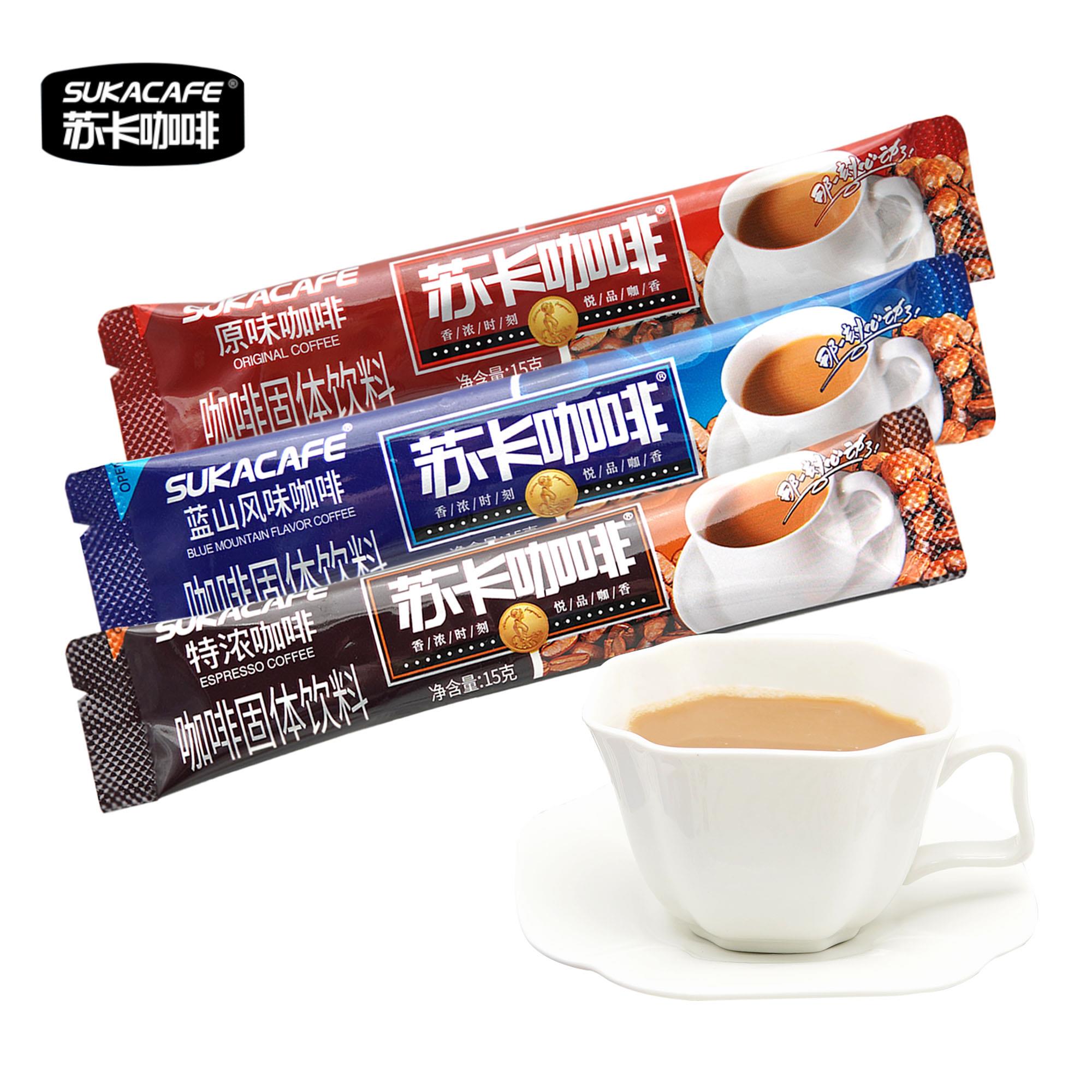 sukacafe苏卡咖啡三合一速溶咖啡饮品原味 特浓 蓝山风味15g*10条