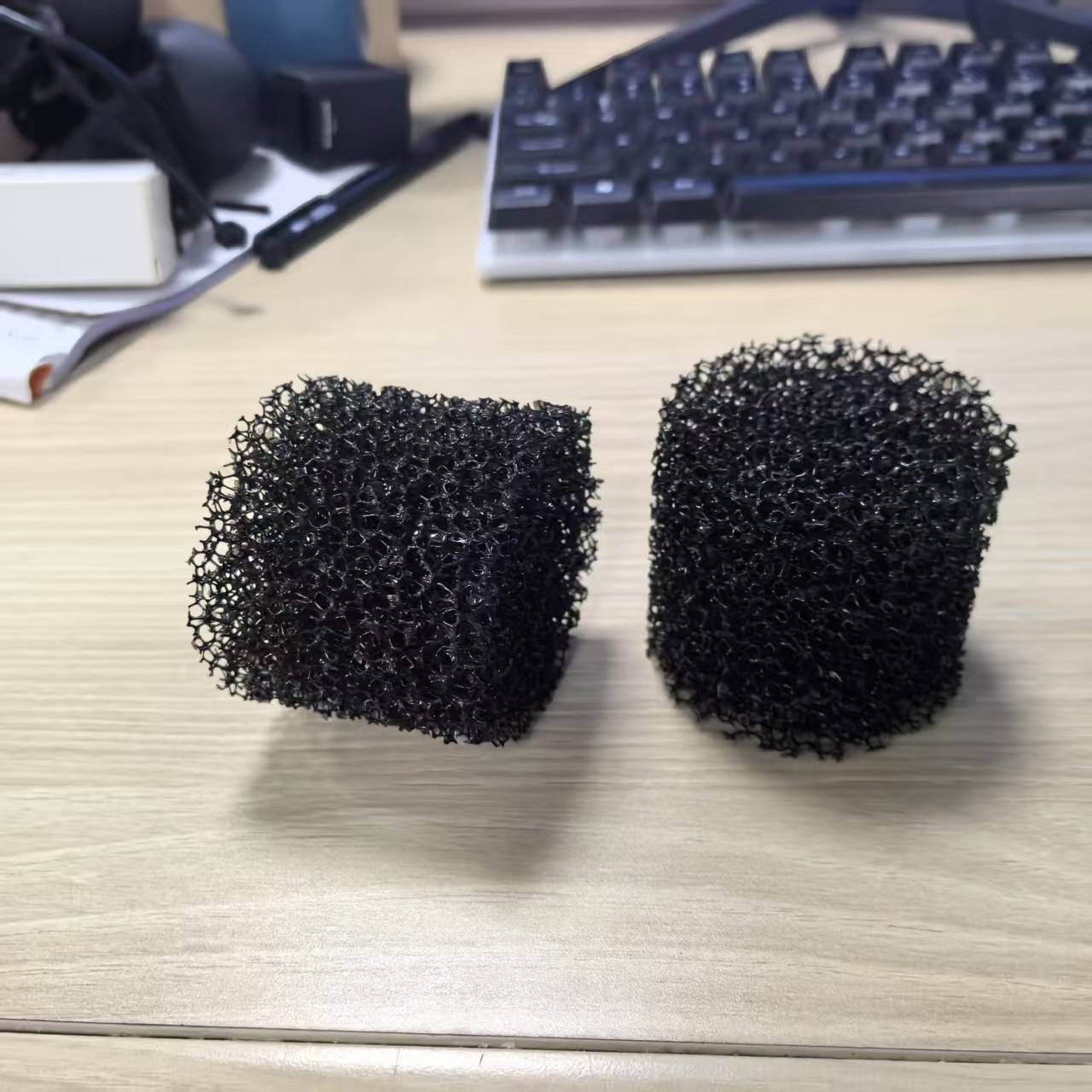 黑色大孔过滤棉40毫米厚度