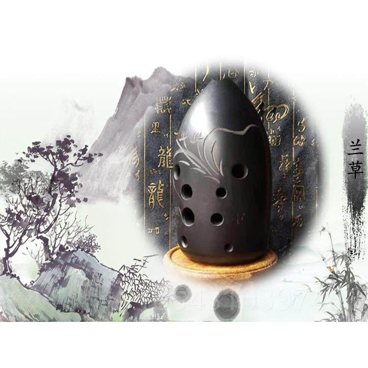 正品孔黑梨埙专业演奏考级调10十孔双腔初学古G埙F调成人学生笔筒,乐器/吉他/钢琴/配件,埙,淘宝优惠券,粉丝福利购,淘宝优惠卷