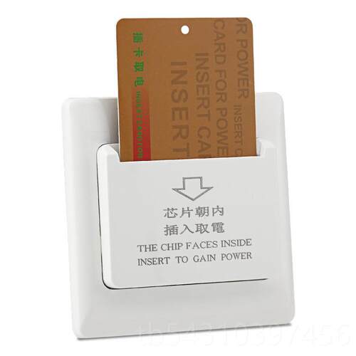 正品插罗森宝酒店宾专馆用IC卡卡取电开关关 86型30A带芯片插卡开
