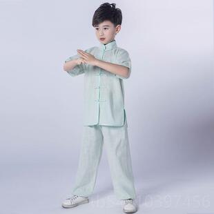 正品儿童武服装术男女童太极拳练服衣短袖夏少儿练武服表演服服功