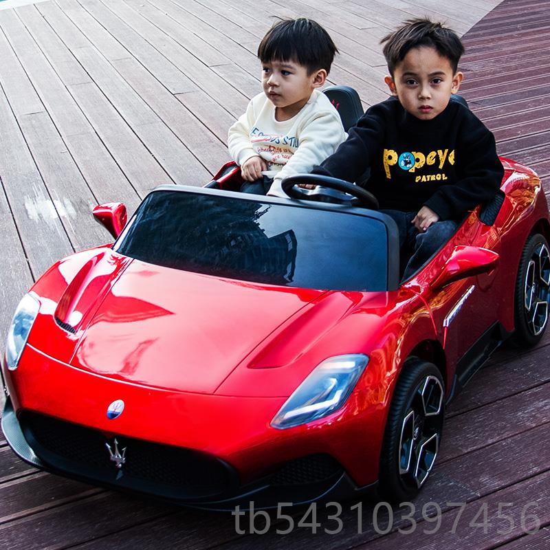 正品玛莎拉儿电动车遥控汽车坐双人玩具车可大人蒂小童孩宝宝高端