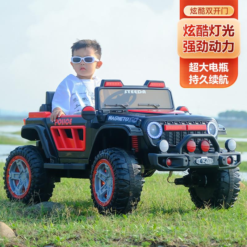 正品克300儿控童电动车四轮汽四驱越野宝宝带遥玩具车车可坐坦人