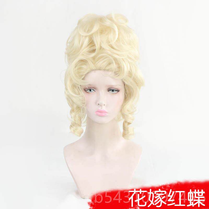 正品第五人格花嫁贵化红蝶co假发黑蝶族女王皇后宫s廷妆舞