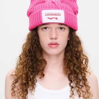 正品明星同款【Charles Jeffrey LOVERBOY】正品耳朵细节绒线帽