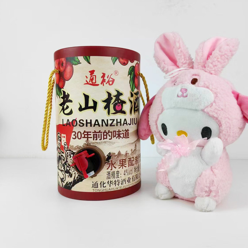 通裕老山楂酒3L水果配制酒低度果酒饮料老味道甜酒葡萄酒果汁
