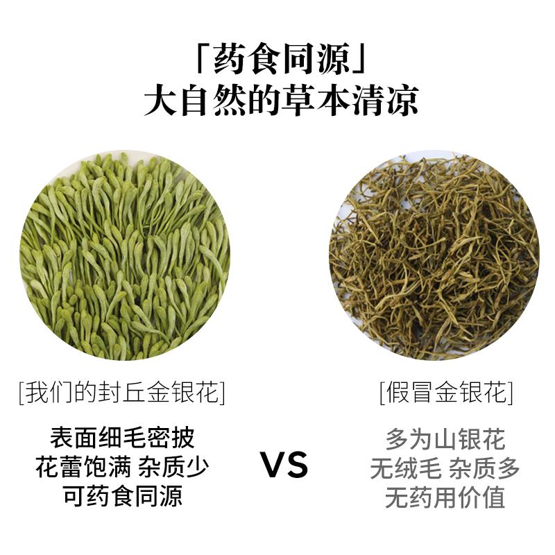 河南封丘金银花代用茶泡茶冬夏季草本清火凉茶四季清火