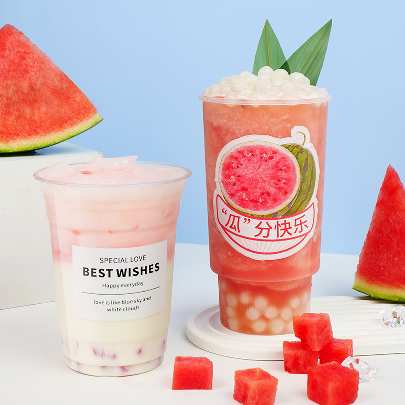 鲜活西瓜汁 浓缩饮料浓浆3kg 奶茶原料西瓜风味饮料商用