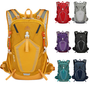 阿泽拉户外徒步包男女轻便登山背包透气舒适背负水袋双肩包28L