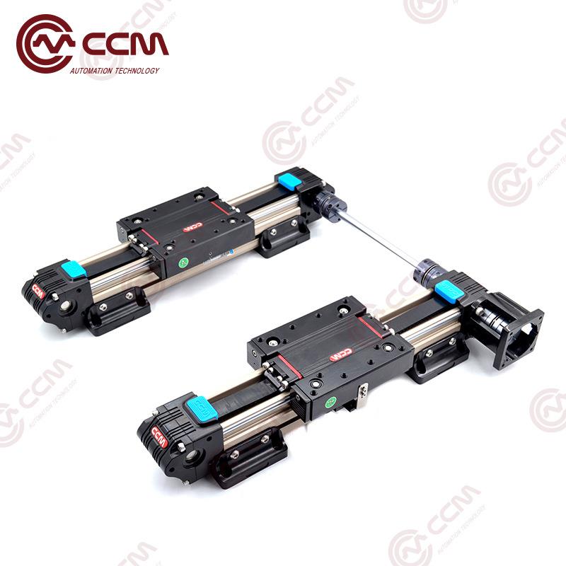 供应W60-35kg双轨同步皮带传动电动数控滑台平移线性厂家模组