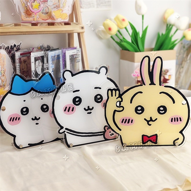 chiikawa吉伊卡哇小八乌萨奇眼镜架桌面摆件Q展示架卡通创意支架