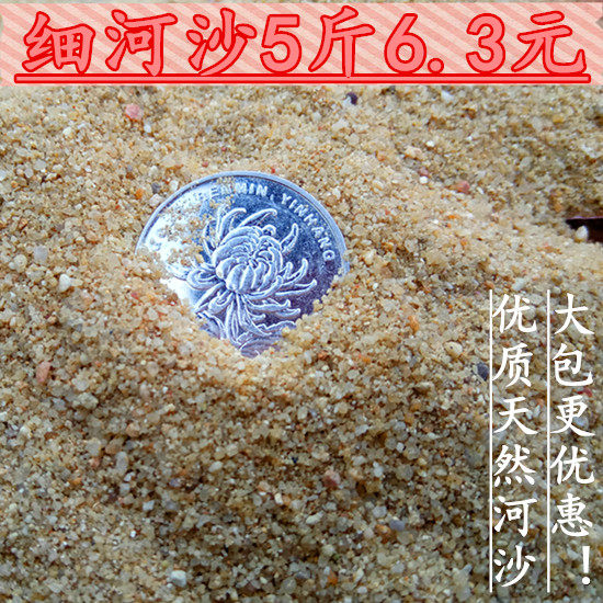 天然河沙细黄沙子多肉配土沙土鱼缸底沙子乌龟P冬眠黄沙土水族造