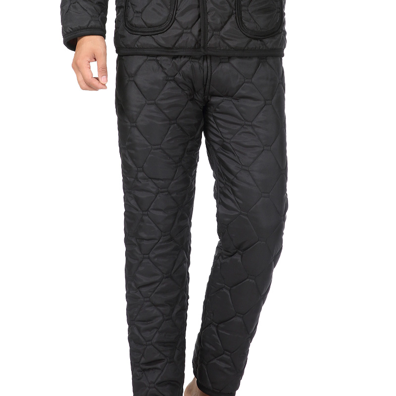 冬季中老年棉裤男加绒加厚爷爷大码松紧H裤冷库防寒保暖裤老人棉