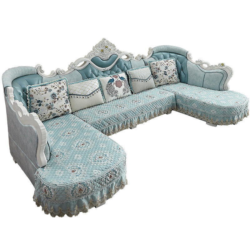 欧式沙发套罩 全包万能四季通用定做U型坐垫套R防滑夏季布艺沙发