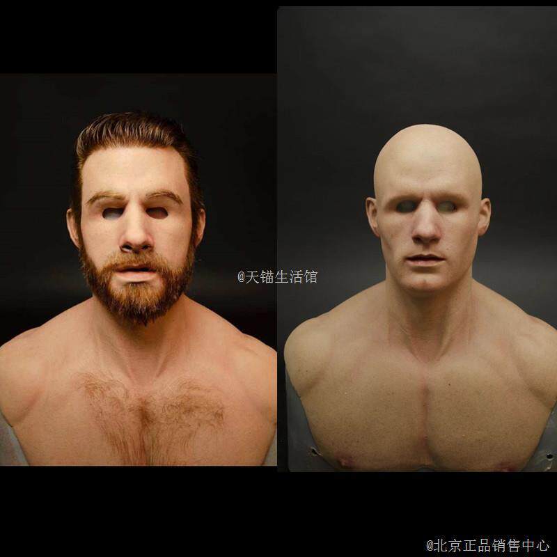万圣节新品老奶奶乳胶人物面具头套 老太婆光头老人面具厂家现货