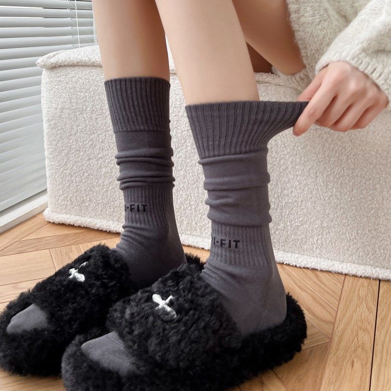 秋冬咖啡色小腿袜女加p厚黑色短袜灰色堆堆袜日系甜美JK白色中筒,女士内衣/男士内衣/家居服,中筒袜,淘宝优惠券,粉丝福利购,淘宝优惠卷