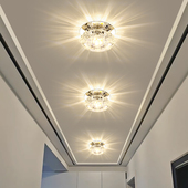 筒灯led天花灯嵌入式 开孔5cm6cmC7cm8cm三色变光走廊过道玄关射灯