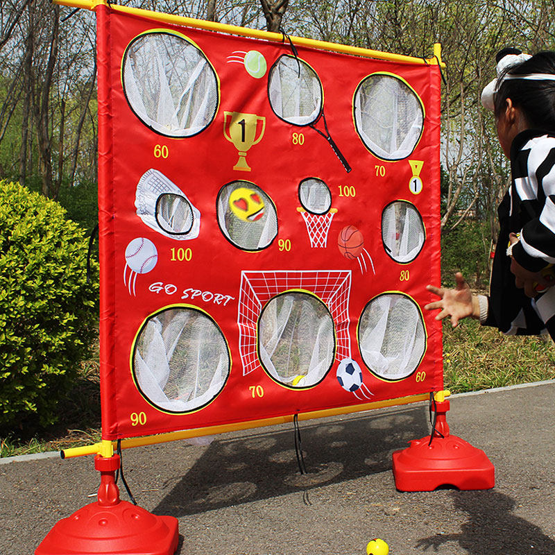 丢沙包投掷d网布盘儿童投球玩具年会感统训练器材户外拓展游戏道