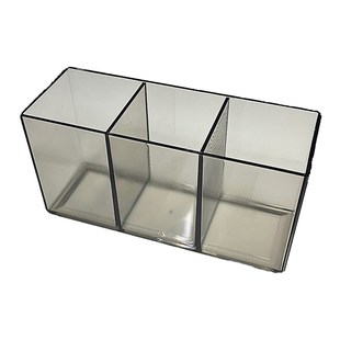 透明笔筒多功能大容量文具收纳盒办公桌J面摆件学校课桌上简约笔