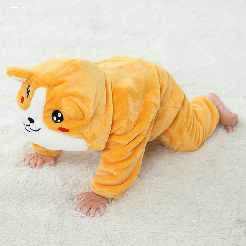 儿童法兰绒睡衣连体男女童宽松睡袍秋冬宝宝O珊瑚绒睡袋一体式保