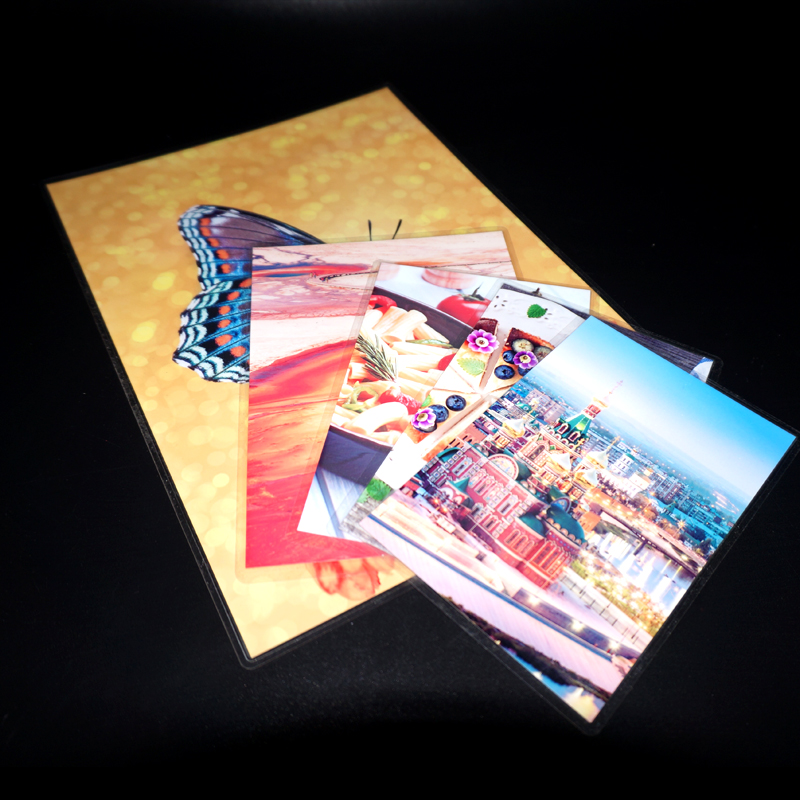 塑封膜A4A36寸5m寸7寸8寸过塑膜过胶膜名片护卡膜相纸照片膜100张