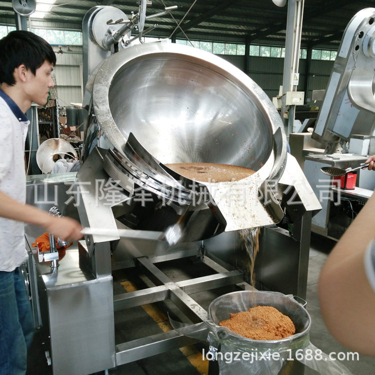 蒜蓉酱番茄酱搅拌设备 菌汤自嗨锅底料炒料机器 酱料行星炒锅
