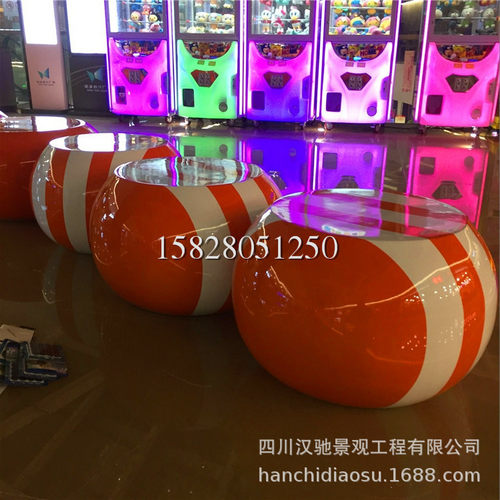玻璃钢休闲椅商场鹅卵石坐凳休息椅 户外创意玻璃钢单凳独凳椅子
