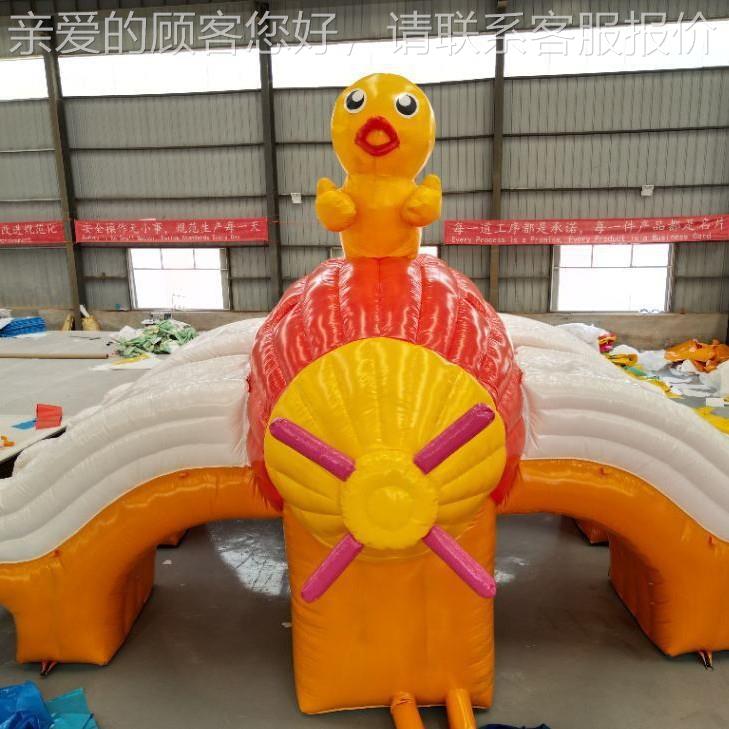 户外大型气水ST充气潜动上乐园气水充池充气滑梯组合移支架泳充池